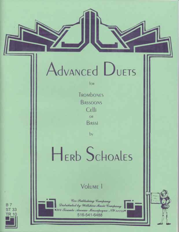 Advanced Duets for Lower Voiced Instruments, Vol.1 - SCHOALES, H