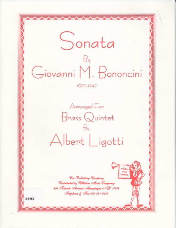 Sonata (Albert Ligotti) - BONOCINI, L.