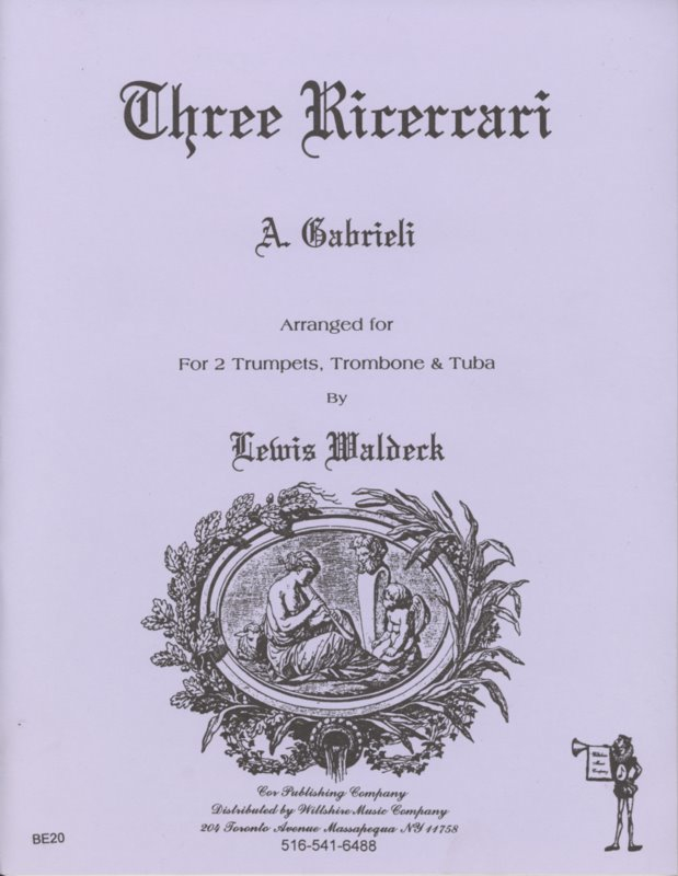 Three Ricercari (Lewis Waldeck) - GABRIELLI, A.