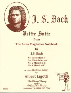 Petite Suite from Anna Magdalena Notebook, - BACH, J.S.
