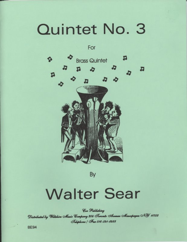 Quintet for Brass, No. 1 - SEAR, WALTER