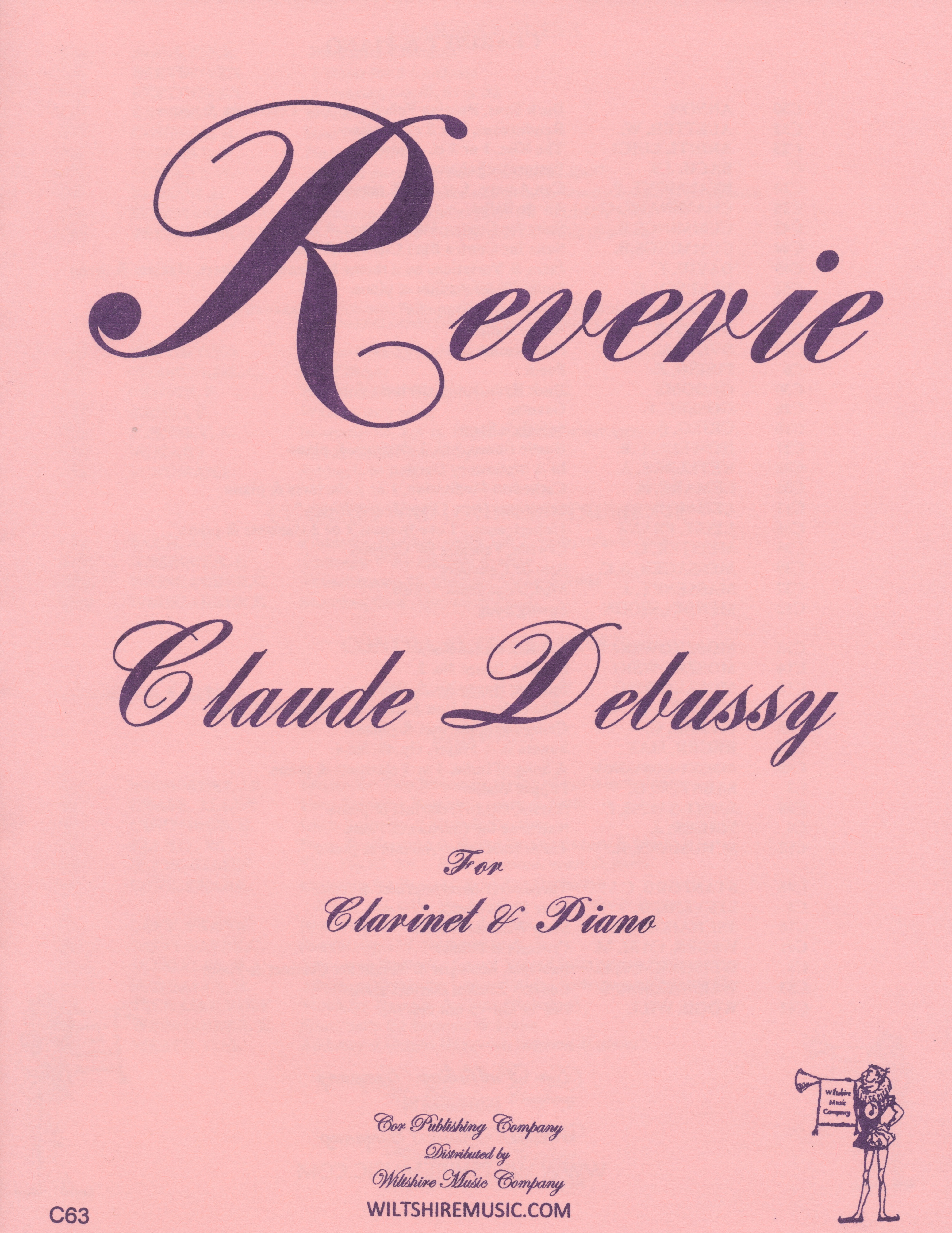 Reverie, Claude Debussy, clarinet & piano