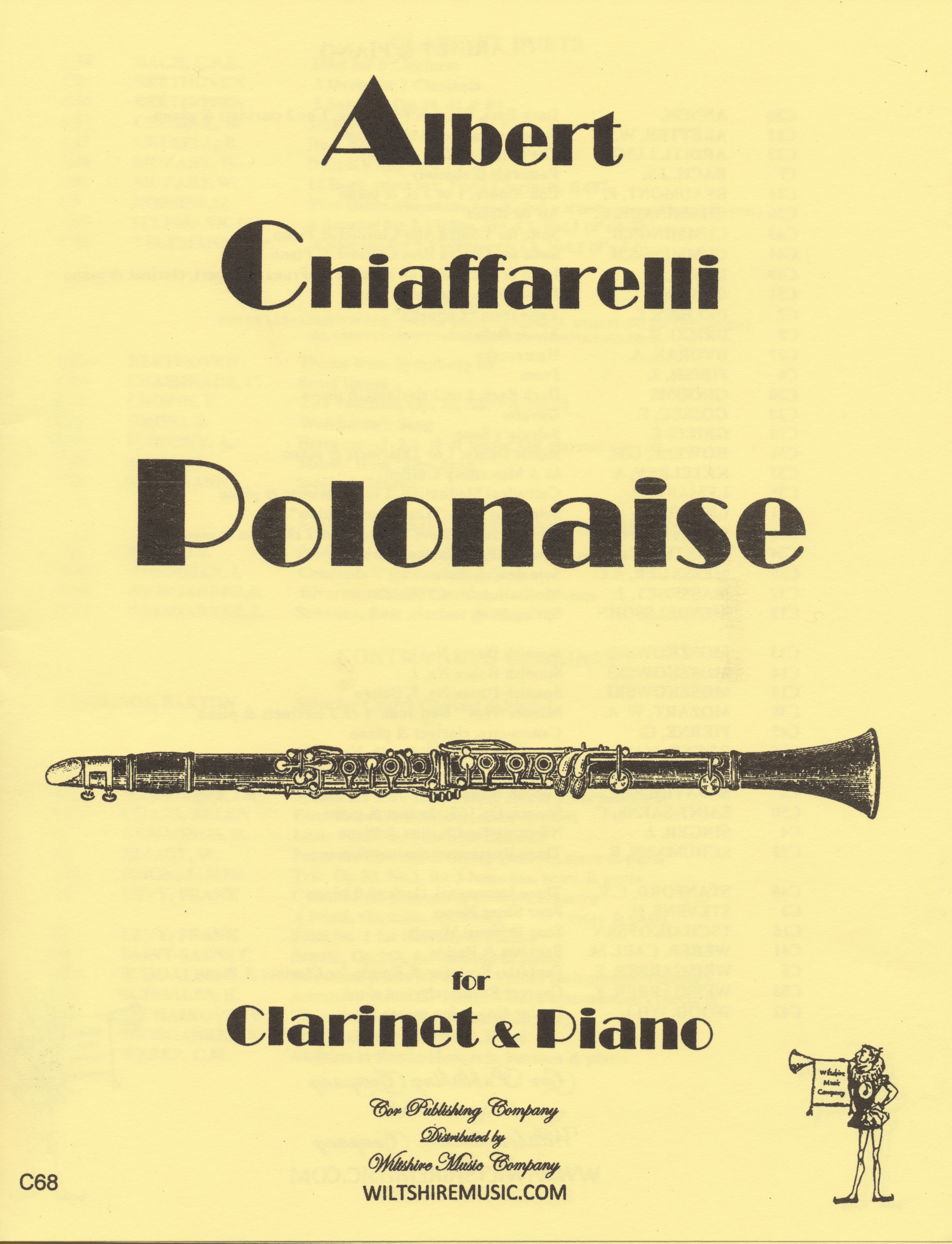 Polonaise, A. Chiaffarelli, clarinet & piano