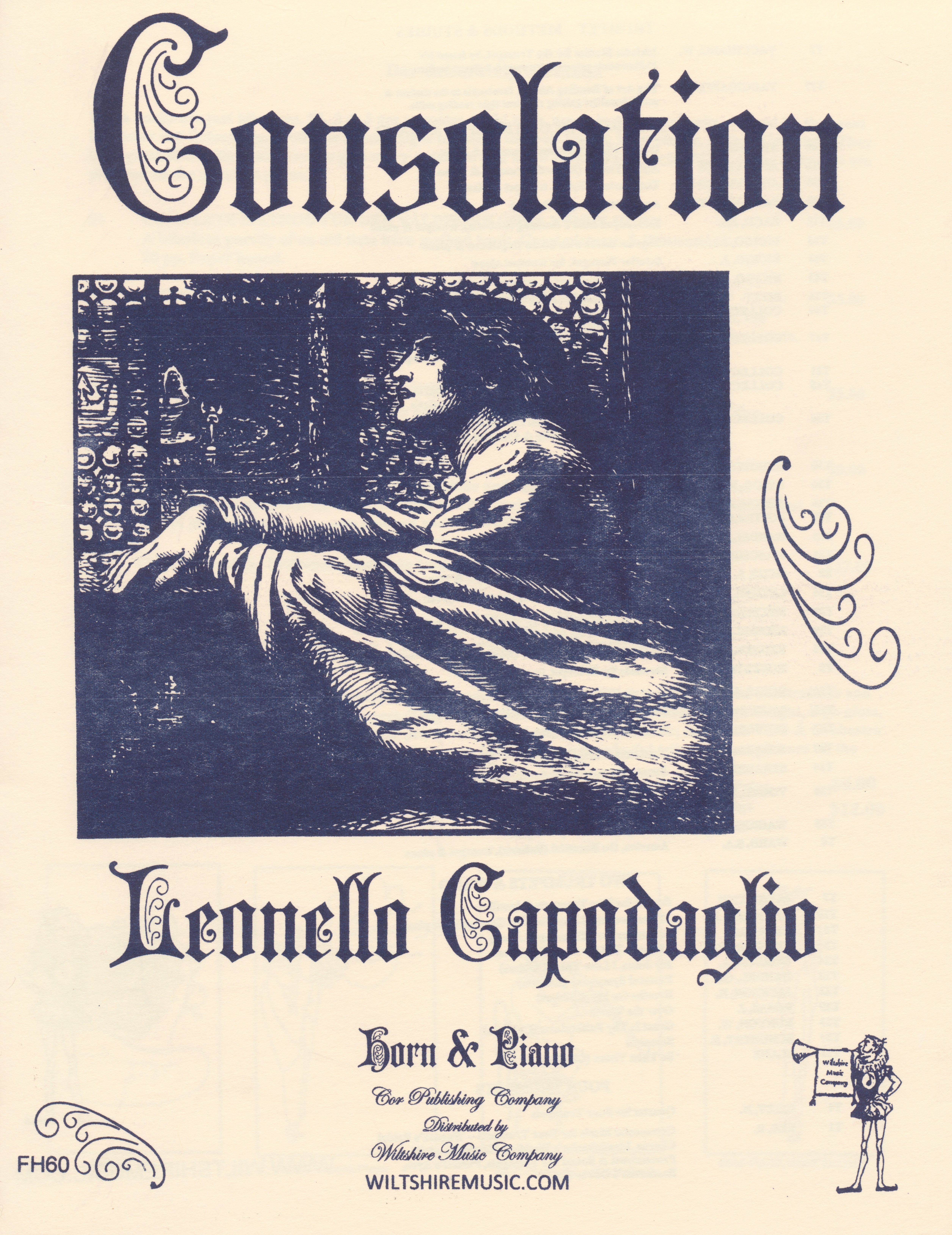 Consolation, Leonello Capodaglio, horn & piano