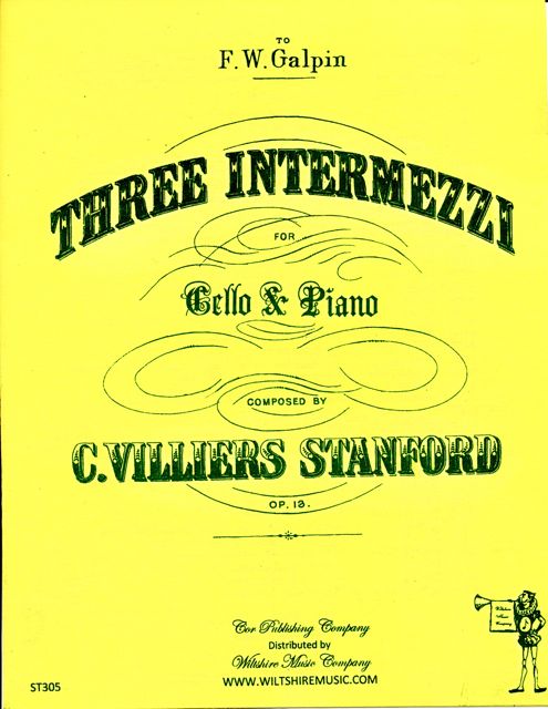Three Intermezzi for cello & piano, C.V.Stanford