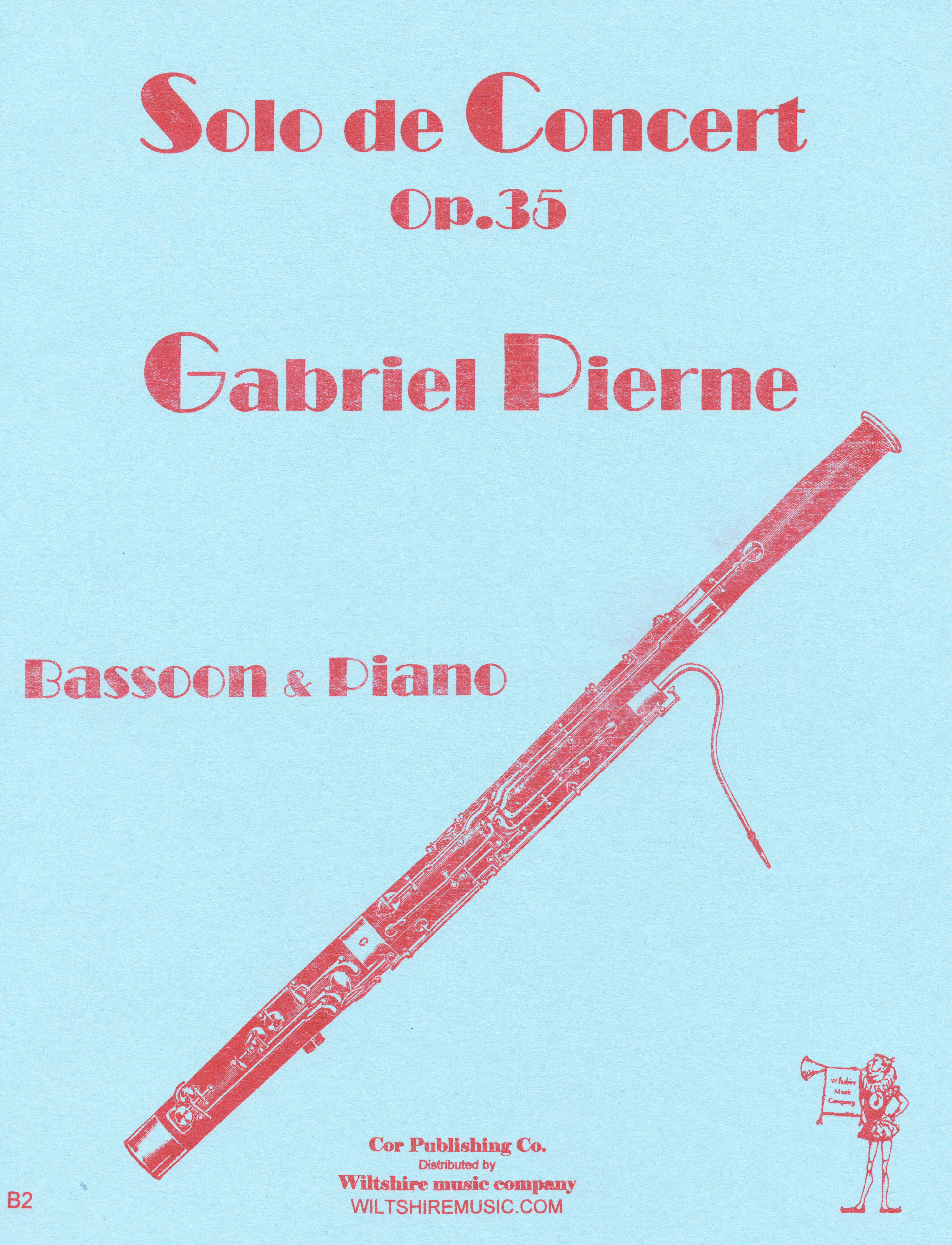Solo de Concert, G. Pierne, bassoon & piano