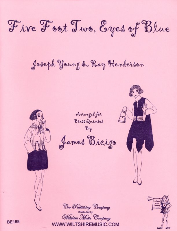 Five Foot Two, Eyes of Blue, arr. James Bicigo - Young & Henders