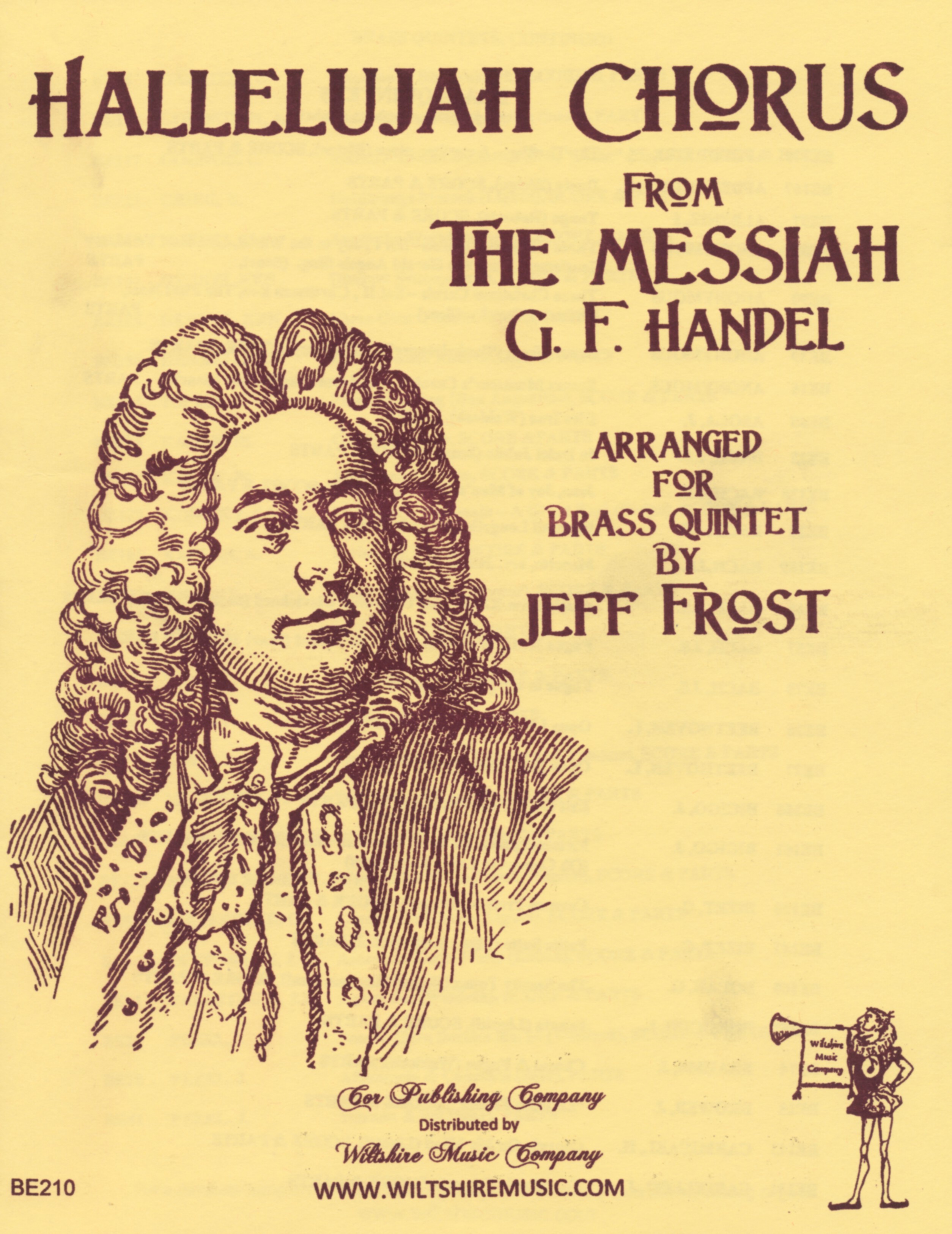 Hallelujah Chorus, G.F. Handel (Frost) for brass quintet