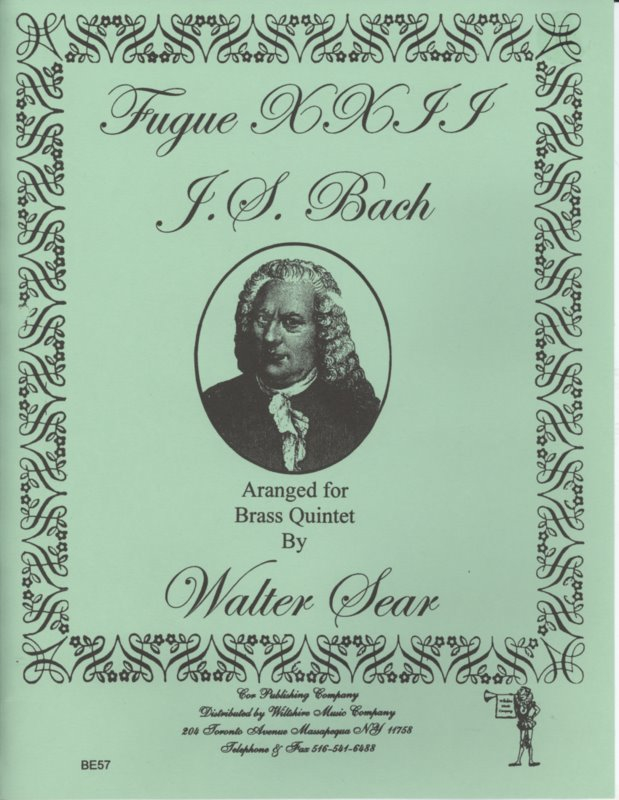 Fugue XXII, Well Tempered Clavichord ( Sear) - BACH, J.S.