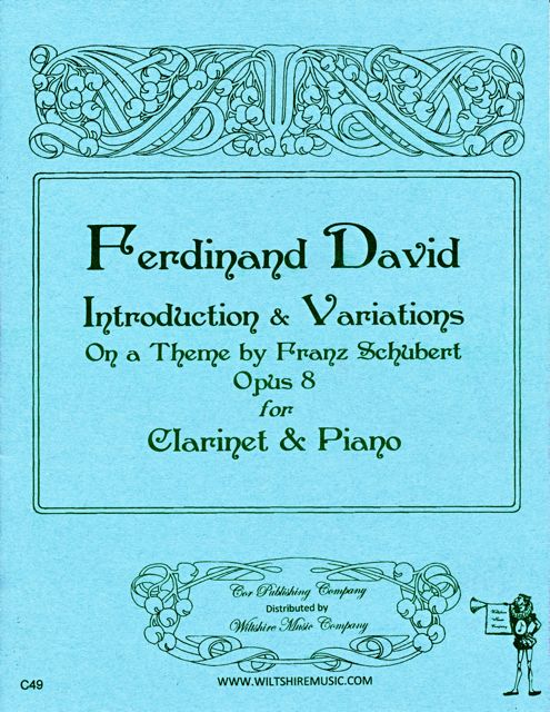 Introduction & Variations on a theme by Schubert, F. David