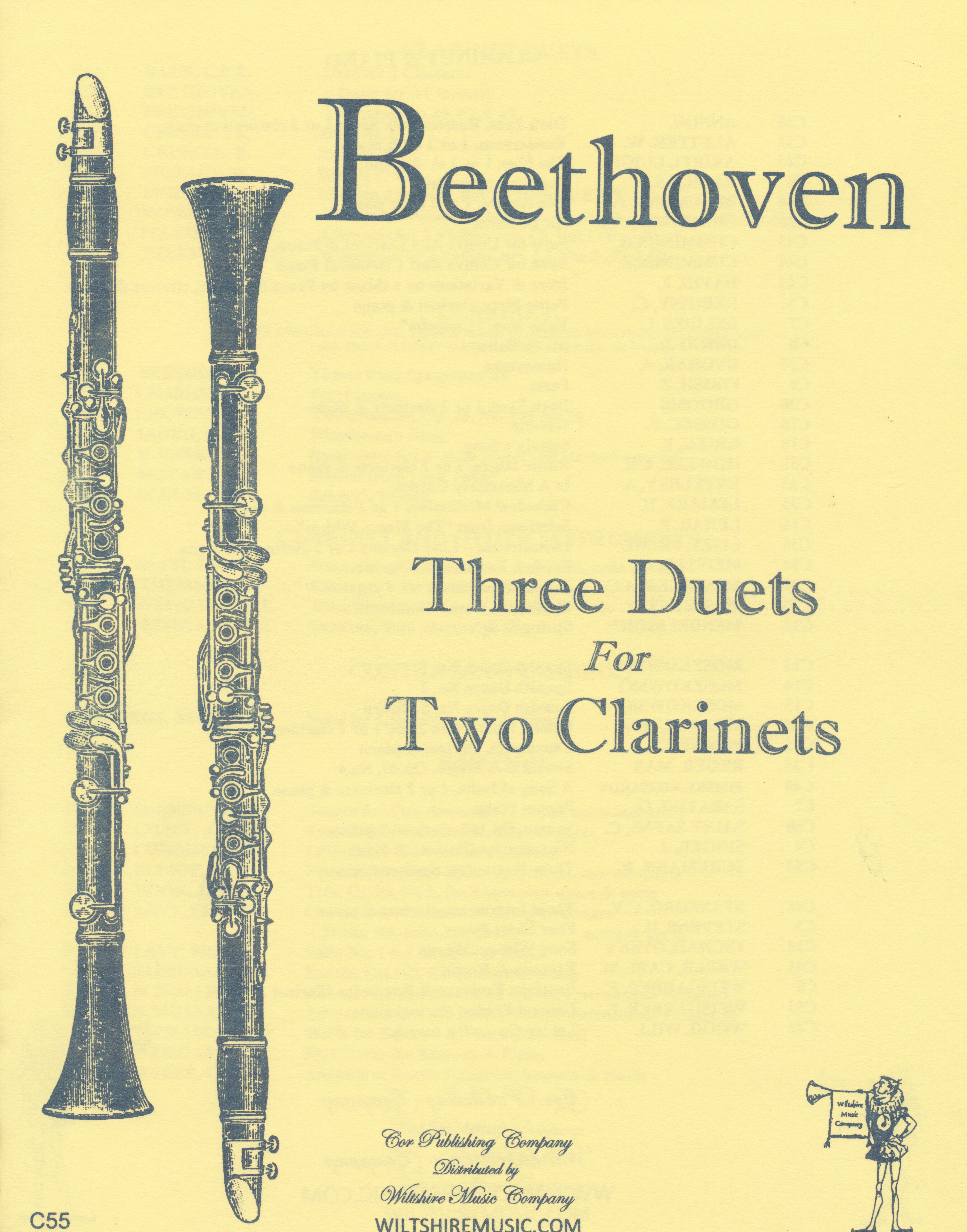 Three Duets for Two Clarinets, Beethoven