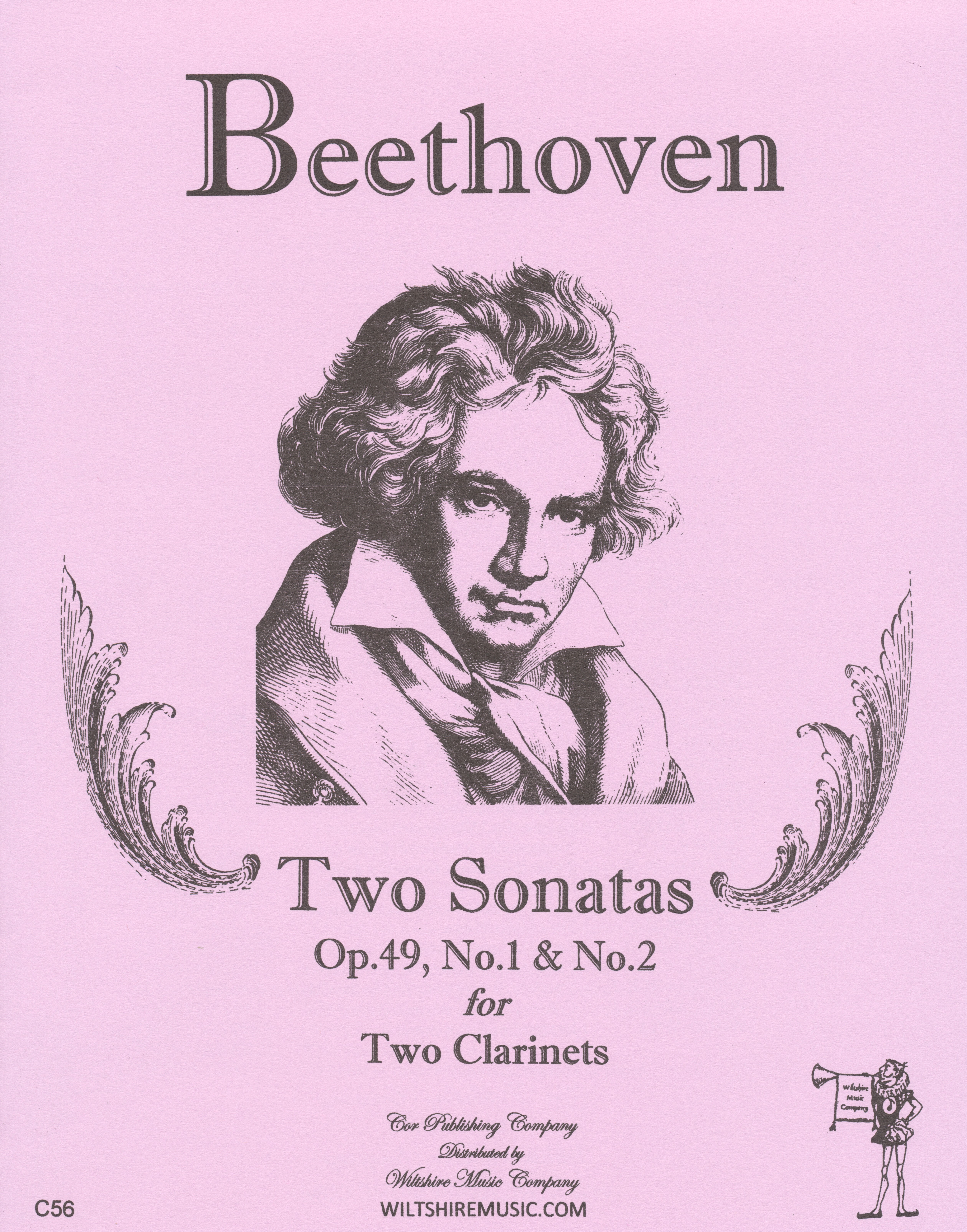 2 Sonatas,Op.49, Beethoven, for 2 clarinets