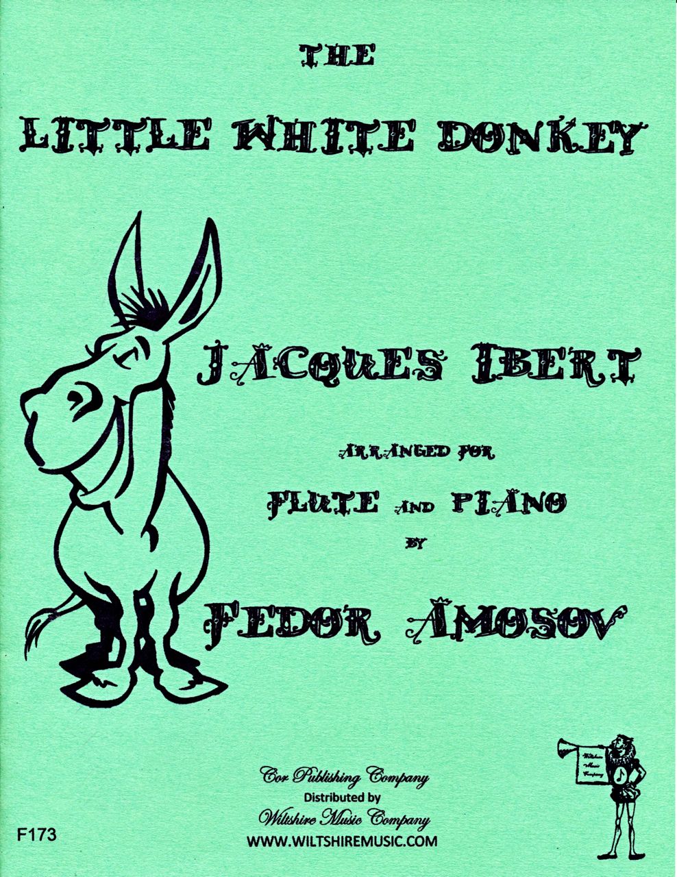 The Little White Donkey, Jacques Ibert, arr. Amosov, flute & pia