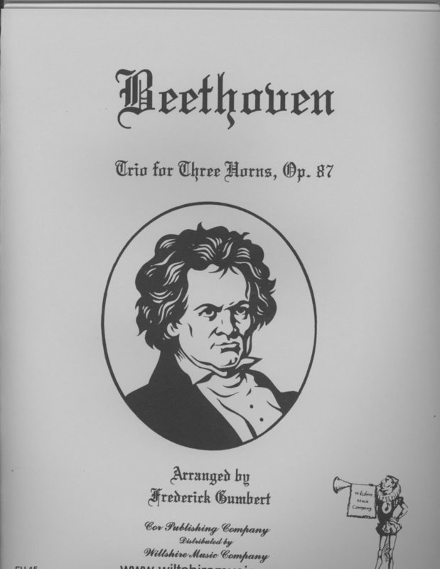 Trio for Three Horns - Opus 87 - BEETHOVEN, L.