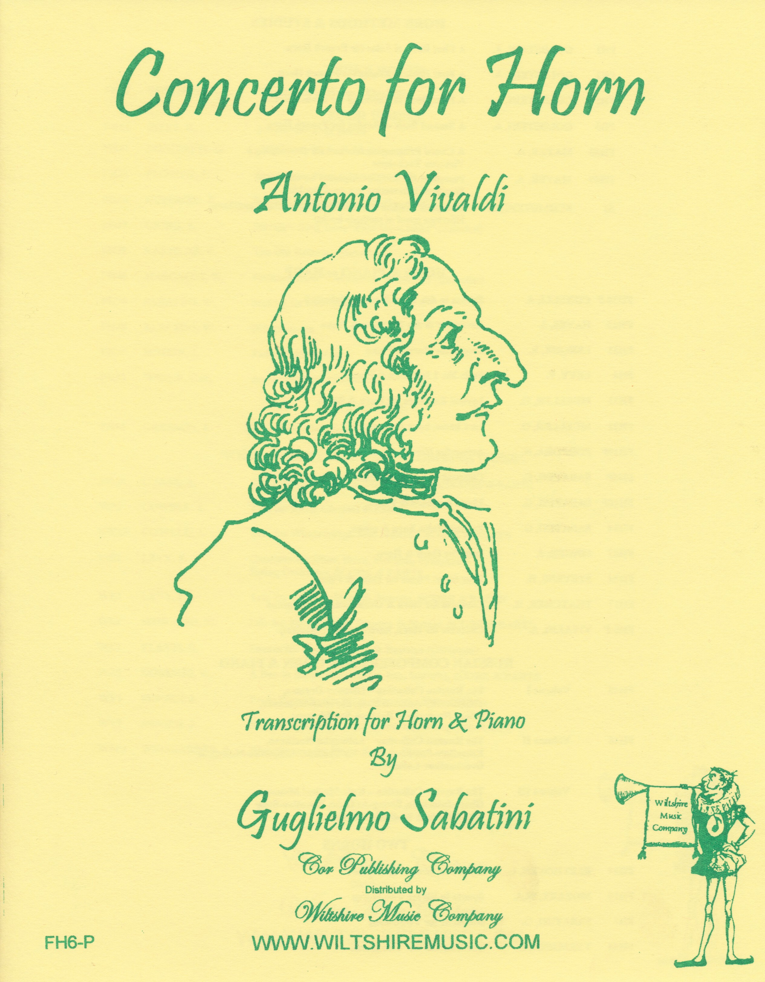 Concerto for Horn, Vivaldi (horn & piano)