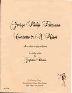 Concerto in A Minor (Guglielmo Sabatini) - TELEMANN, G.P.