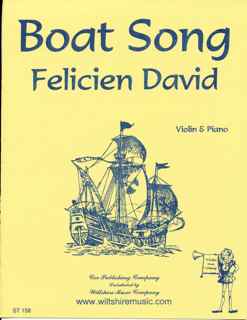 Gondellied (Boat Song) - DAVID, F.
