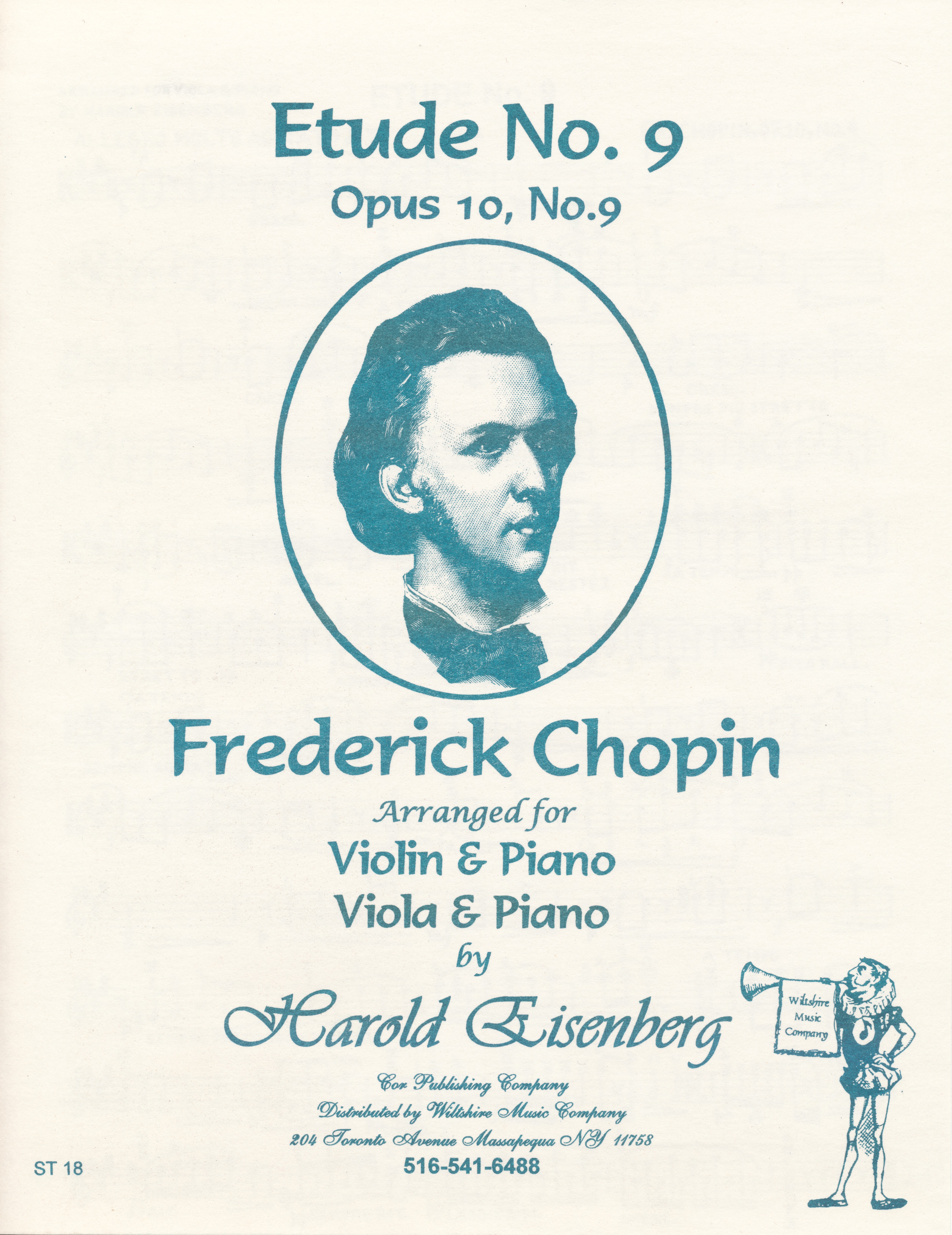 Etude No. 9 Opus 10 (Harold Eisenberg) - CHOPIN, FREDERICK