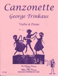Canzonette - TRINKAUS, GEORGE
