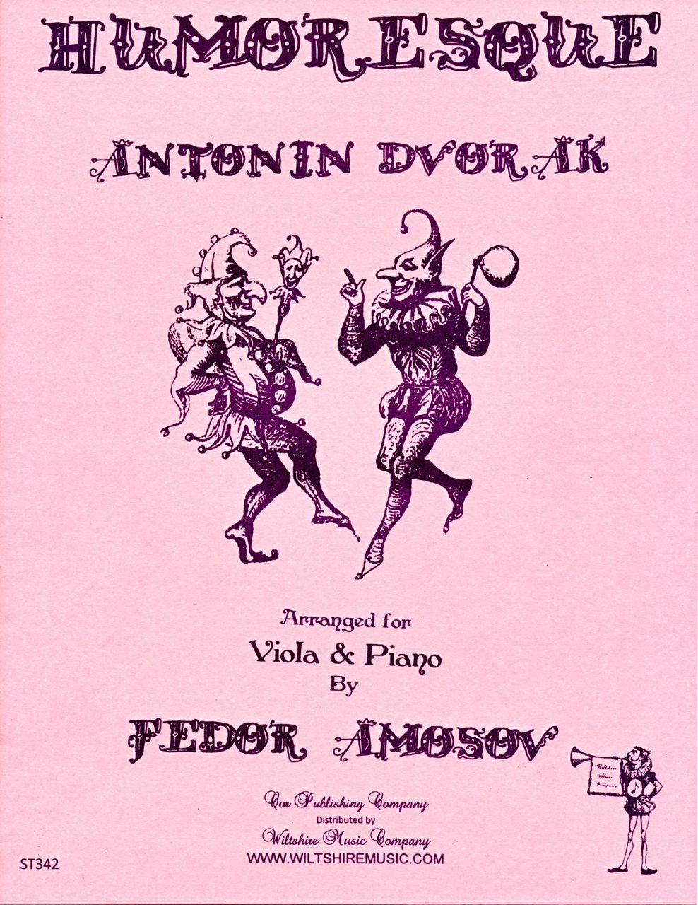 Humoresque, Antonin Dvorak arr. Amosov, viola & piano