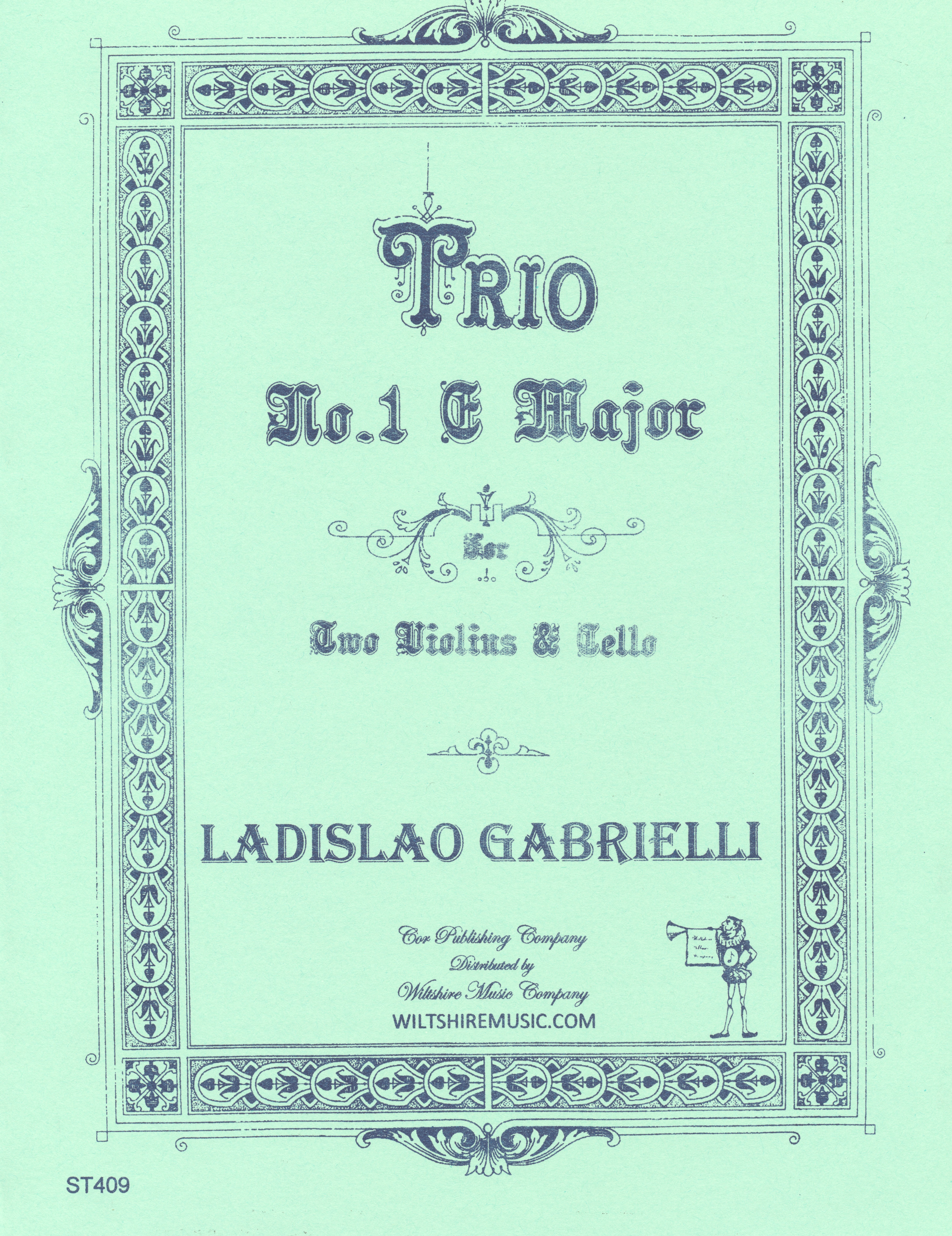 Trio No.1 E Major, L. Gabrielli