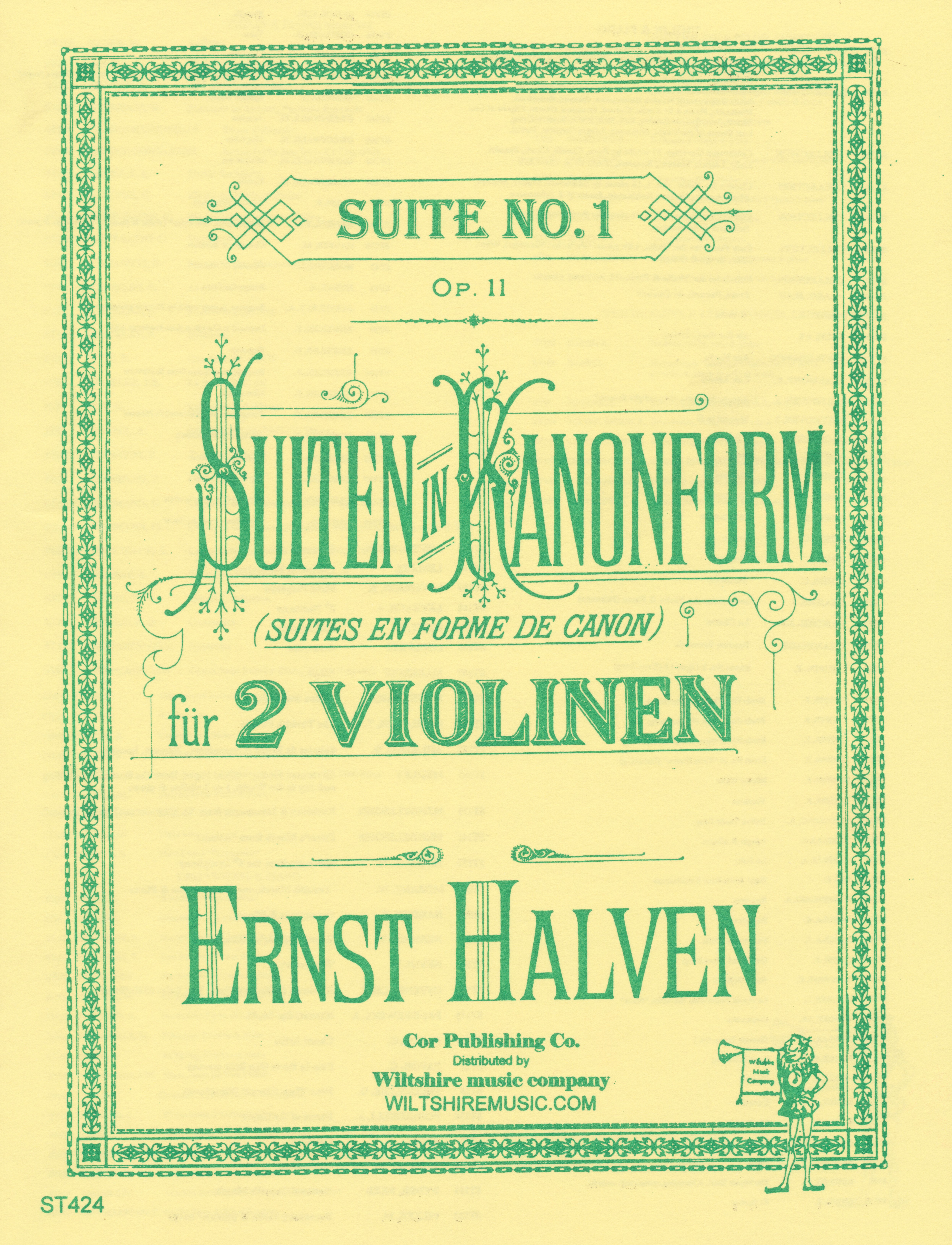 Suite No.1, Ernst Halven, 2 violins