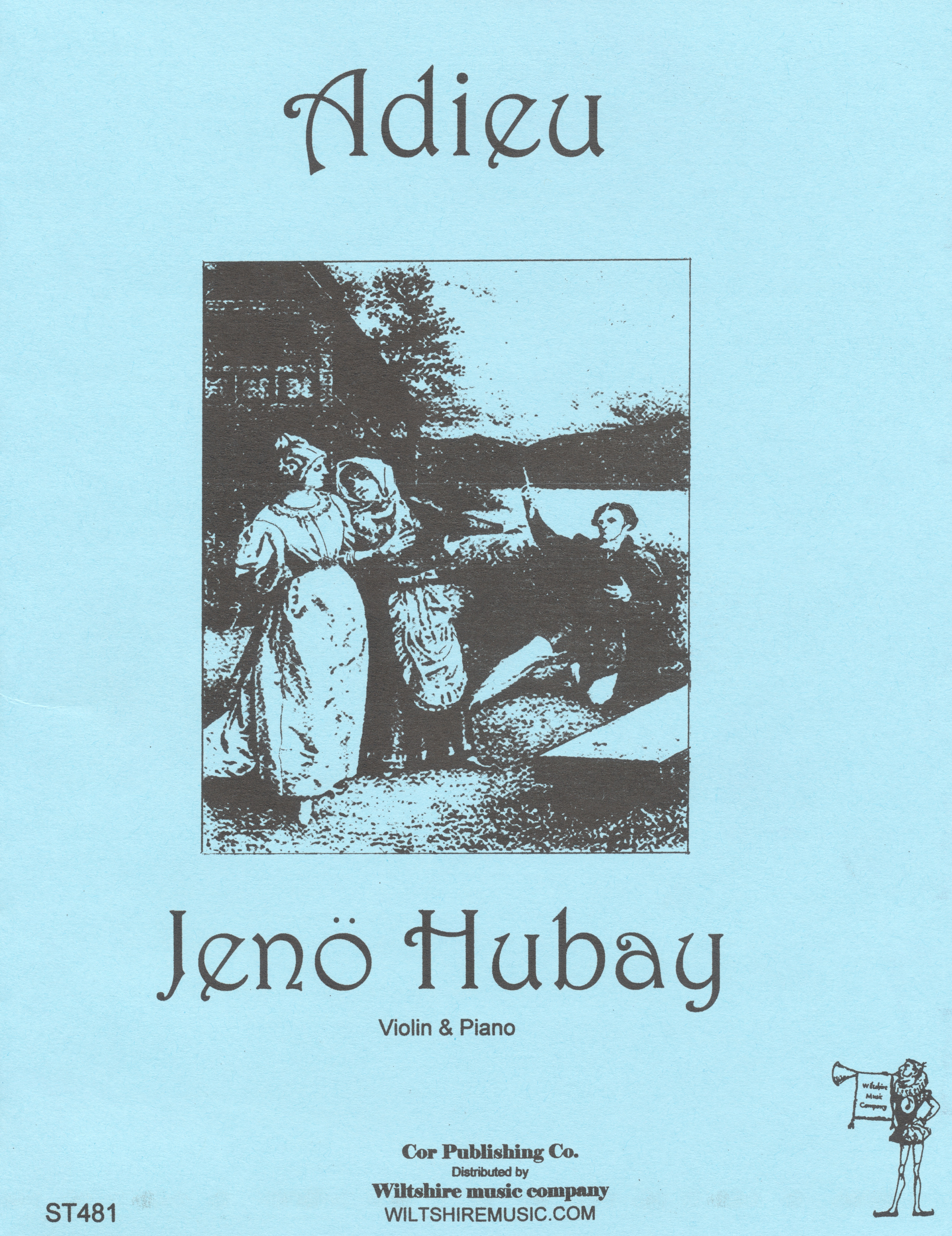 Adieu, Jeno Hubay, violin & piano
