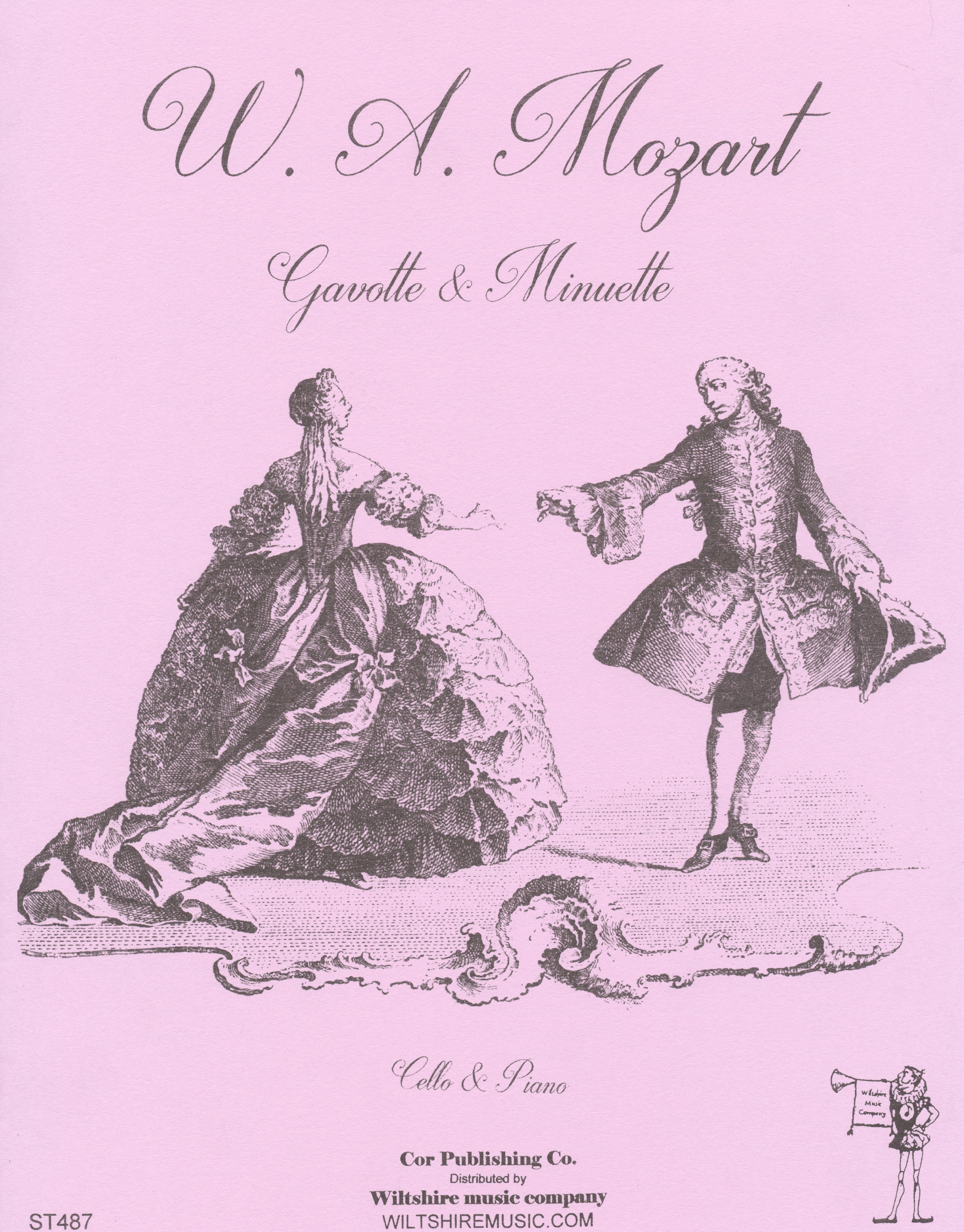 Gavotte & Minuette, W. A. Mozart, cello & piano