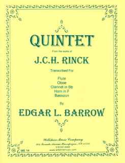 Woodwind Quintet (Edgar Barrow) - RINCK, J.C.H.