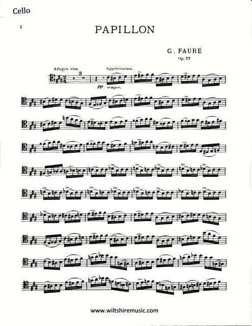Papillon (Butterfly) Op.77 Gabriel Faure