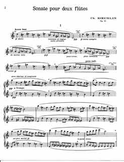 Sonata for Two Flutes, Charles Koechlin
